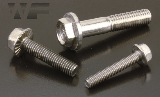 Hex Head Flange Bolts ISO 1665 (DIN 6921) in A2 image