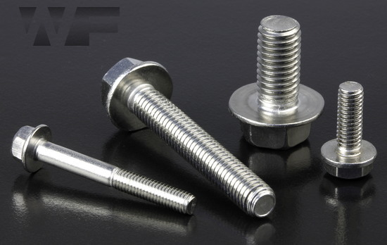 Hex Head Flange Bolts without Serrations EN 1665 / DIN 6921 in A2 image