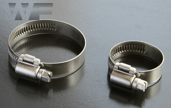 Hose Clips DIN 3017 12mm band in A2 Stainless Steel image