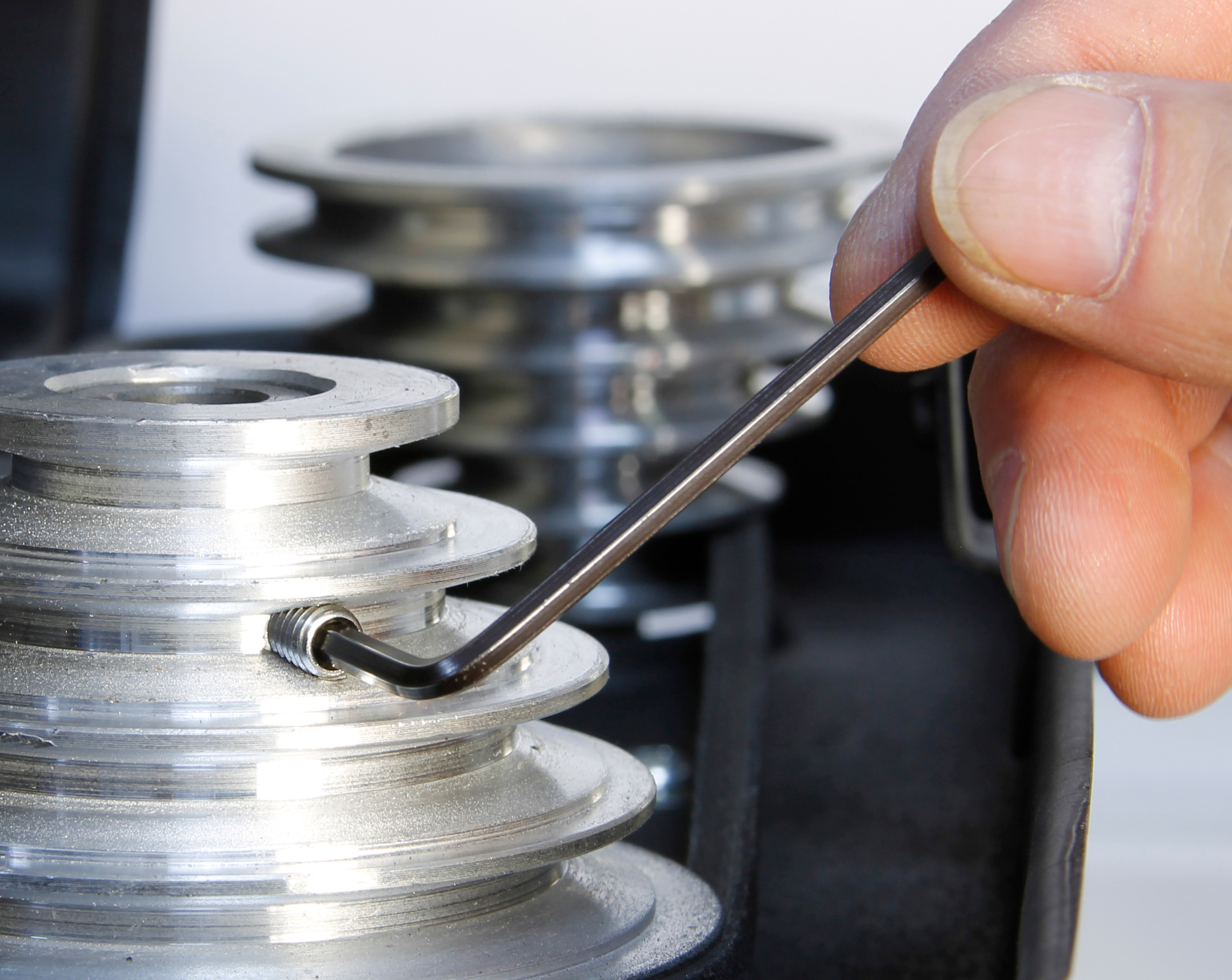 Grub screw used on a pillar drill pulley