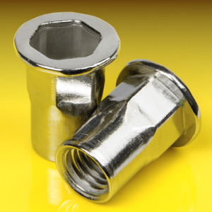 image of Rivet Nut Hex with Flat Head, Open Type