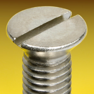 image of UNC Slotted Countersunk Machine Screws ASME B18.6.3