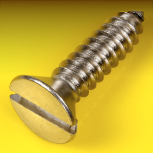 image of Slotted Csk Self Tapping Screws Type C 
