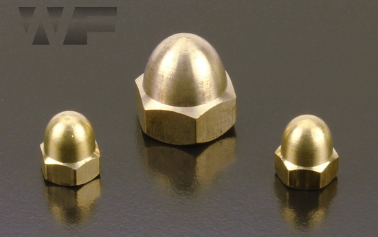 Dome Nuts Standard Pitch DIN 1587 in BRASS image