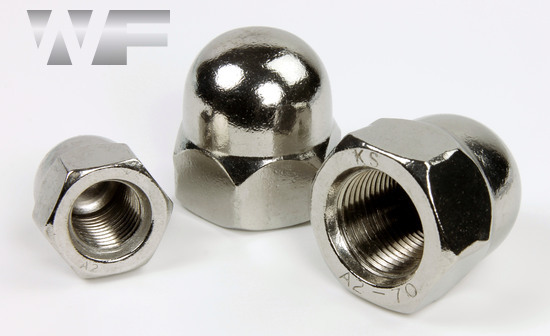 Dome Nuts with Fine Pitch DIN 1587 in A2 image