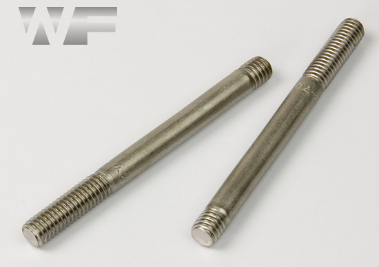 Engineering Studs with Thread Engagement 1 x Thread Diameter, DIN 938 in A2 image