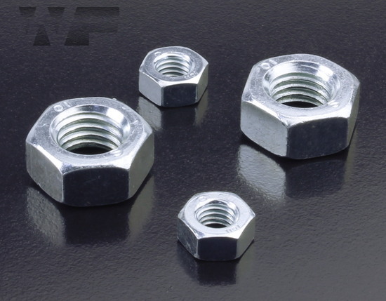 Full Hex Nuts Standard Pitch - DIN 934 (ISO 4032) in BZP-10 image