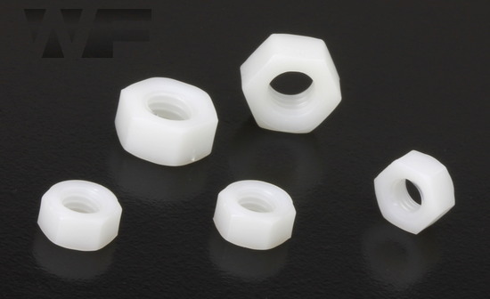 Full Hex Nuts Standard Pitch - DIN 934 (ISO 4032) in Nylon image