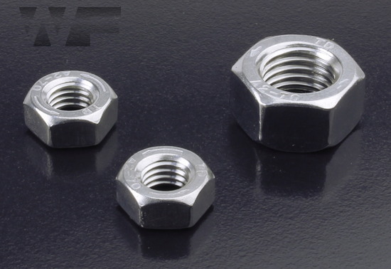 Full Hex Nuts With Left Hand Thread (DIN 934) in A2 image