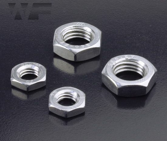 Metric Coarse Pitch A2 Stainless Steel Half Lock Thin Nuts Hexagon Half Nuts 