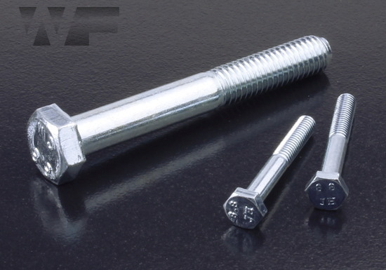 M16 x 150mm Part Thread Hex Bolt 8.8 Zinc Din931