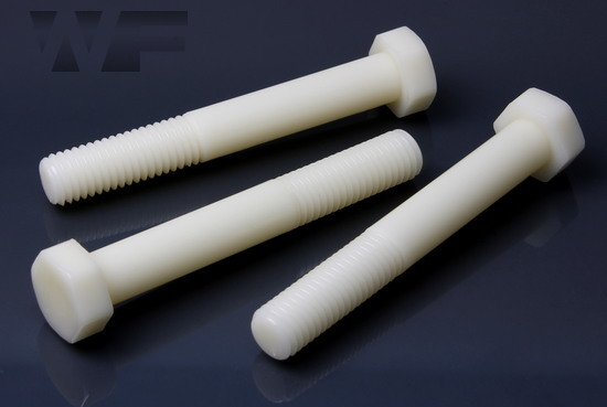 Hex Head Bolts with Part Thread DIN 931 (ISO 4014) in Nylon image