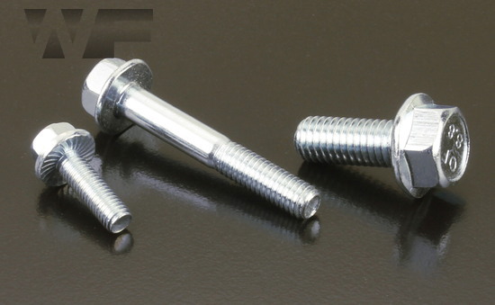 HIGH TENSILE M6 FLANGED HEXAGON BOLTS 8.8 PLATED STEEL FLANGE HEX HEAD SCREWS 