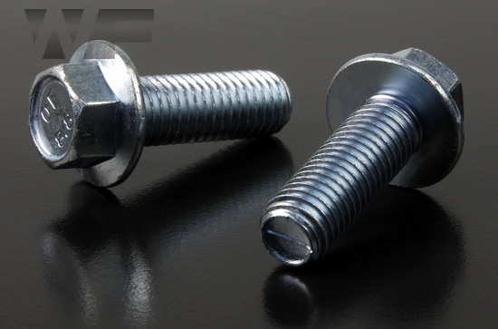 M8 x 30mm Flange Bolt Hex Head (Unserrated) in Bright Zinc Plate 8.8 - DIN  6921 - Westfield Fasteners Ltd