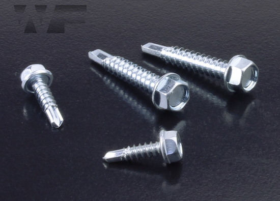 Hex Head Self Drilling Screws With Flange in BZP image