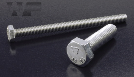 Hex Head Setscrews DIN 933 (ISO 4017) in A4-80 image