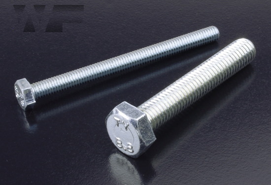 Hex Head Setscrews ISO 4017 (DIN 933) in BZP-8.8 image