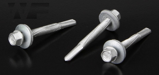 Hex Head Tek Screws for Heavy Steel Section 4.0mm to 12.5mm with Bonded EPDM Washer image