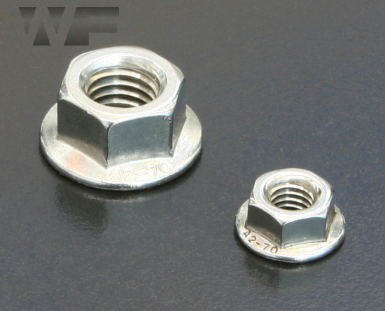 Hex Serrated Flange Nuts EN 1661 (DIN 6923) in A2 image