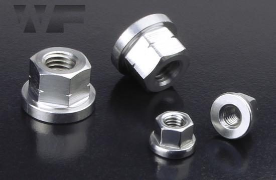 Hexagon Nut with Collar and height 1.5 x thread diameter DIN 6331 in A2 image