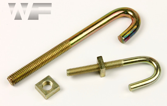 Hook Bolt or J Bolt with Square Nut in YZP image