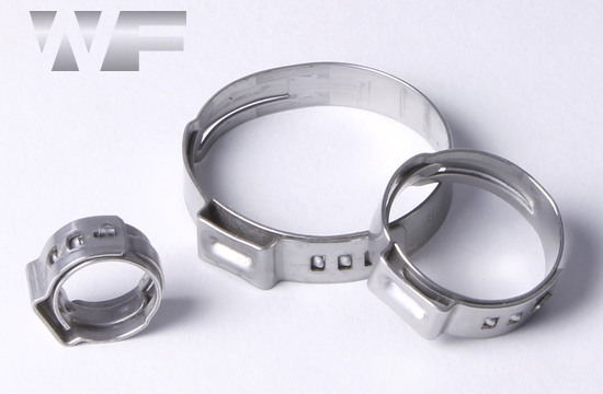 Stainless Steel Oetiker Stepless Ear Clamp - 1.421 Max 12 Clamps 1.295 Min Stainless Steel Oetiker Stepless Ear Clamp - 1.421 Max 12 Clamps 1.295 Min