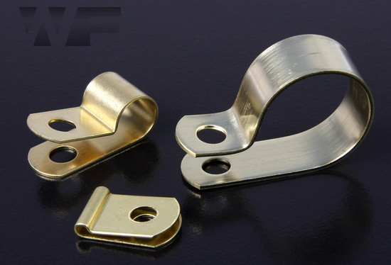 P Clips in Solid Brass image