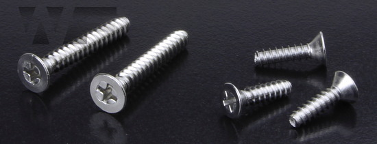 Phillips Csk Tapping Screws with Dog Point (Type F) ISO 7050 (DIN 7982H) in A2 image