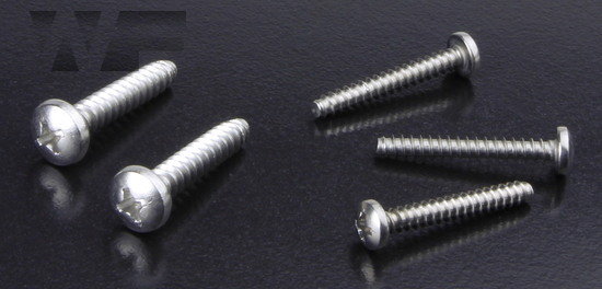 Phillips Pan Head Self Tapping Screws with Dog Point (Type F) ISO 7049 (DIN 7981H) in A2 image