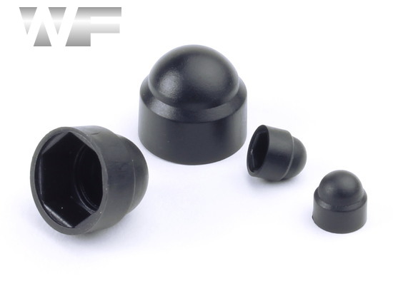 Plastic Head Covers for Hex Screws/Nuts in PE-Blk image