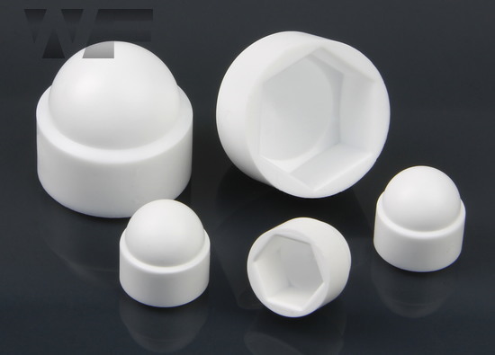 Plastic Head Covers for Hex Screws/Nuts in PE-White image