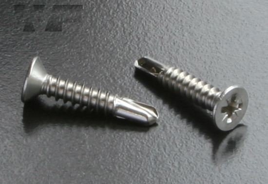 x200 4g x 1" Stainless Pozi COUNTERSUNK Self Tapping Screws 3mm x 25mm 