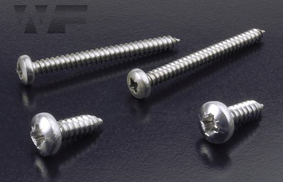 Pozi Pan Self Tapping Screws Type C (AB) ISO 7049 (DIN 7981Z) in A2 image