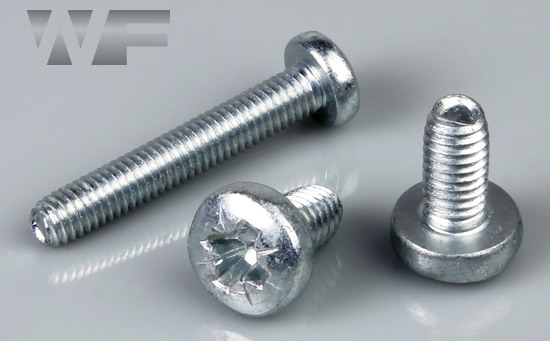 Pozi Pan Thread Rolling Screws DIN 7500 Type CE-Z in BZP image