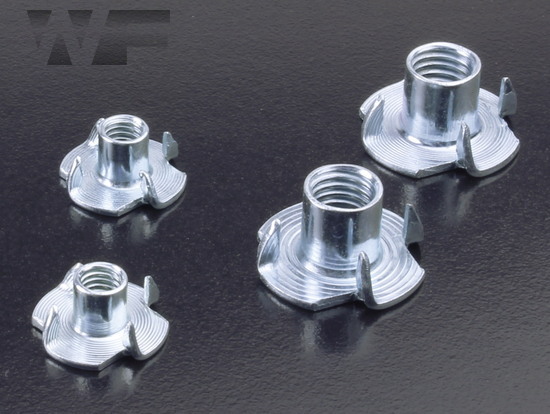 Pronged Tee Nuts (4 Prongs) in BZP image