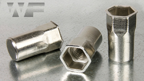 Rivet Nut Hex with Small Countersunk Head, Closed Type in A4 image