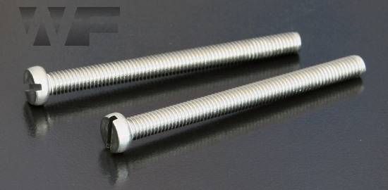 Slotted Cheese Head Machine Screws DIN 84 in A2 image