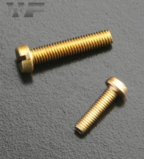 Slotted Cheese Head Machine Screws DIN 84 in BRASS image
