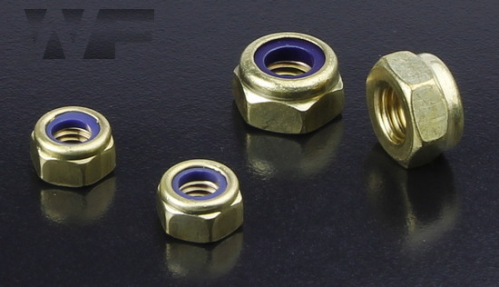 Thin Nyloc Nuts (Type T) DIN 985 in BRASS image