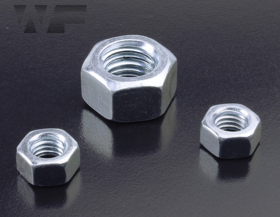 UNC Full Hex Nuts ASME B18.2.2 in BZP image