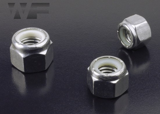 UNC Nylon Insert Hex Nuts IFI-100/107 in A4 image