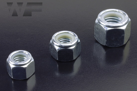 UNC Nylon Insert Hex Nuts IFI-100/107 in BZP image