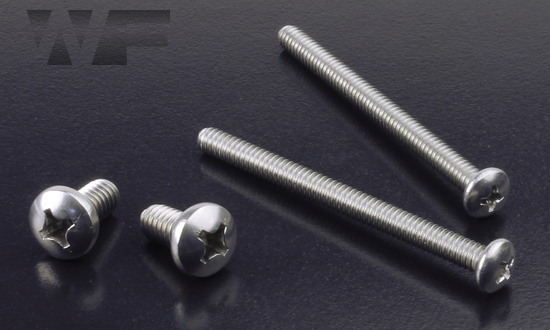 Image of UNC Phillips Pan Head Machine Screws ASME B18. 6.3 in A2 image