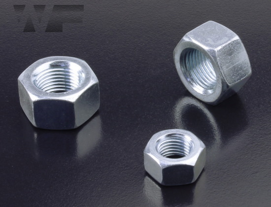 UNF Full Hex Nuts ASME B18.2.2 in BZP image