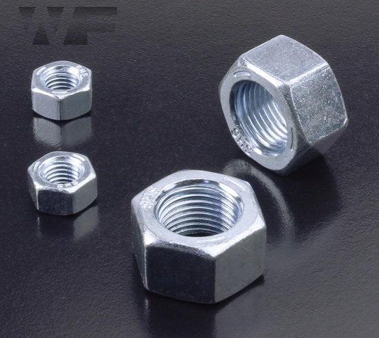 Finished Hex Nut 1-1/2-06 UNC-USS Coarse Thread 4152-041B Zinc Chromate 