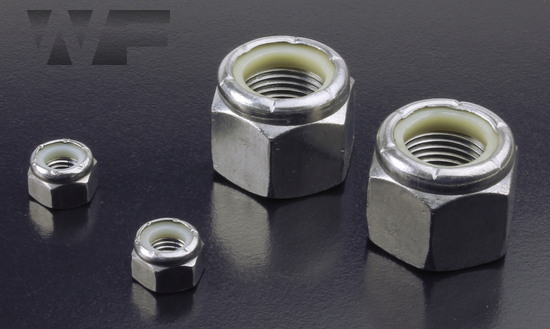 UNF Nylon Insert Hex Nuts IFI-100/107 in A2 image