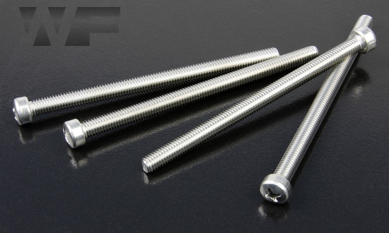 Image of UNF Phillips Fillister Head Machine Screws ASME B18.6.3 in A2 image