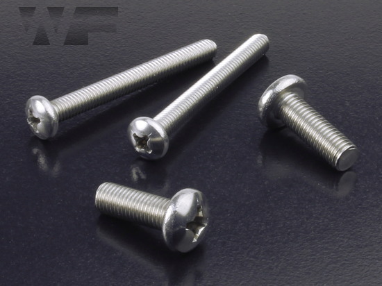 Image of UNF Phillips Pan Head Machine Screws ASME B18. 6.3 in A2 image