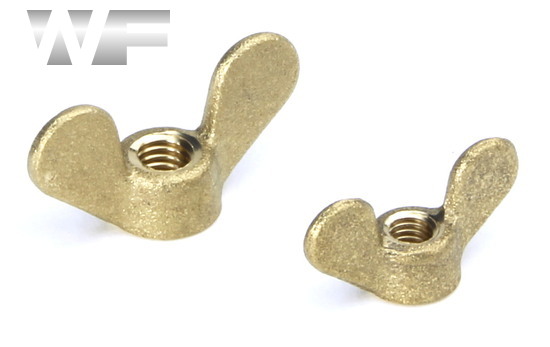 Wing Nuts DIN 315 German Form in BRASS image