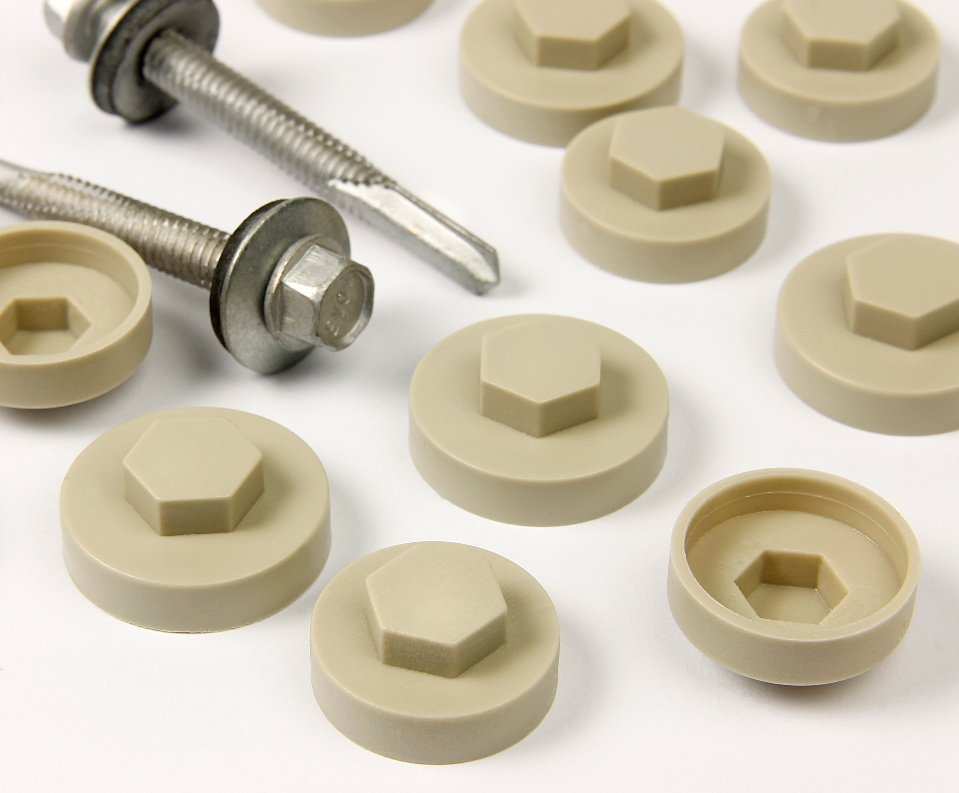 Tek Screw Colour Caps in Plastic (Low-density Polyethylene) image